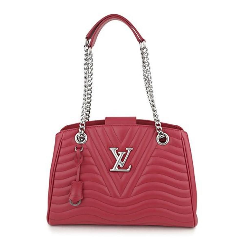 Louis Vuitton Lockme Chain Shoulder Bag Scarlet Red